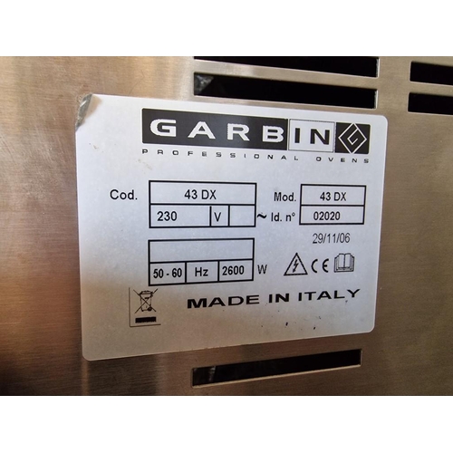 790 - Garbin Commercial  Convection Oven, (Model: 43DX), Made in Italy, Together with Stainless Steel Stan... 