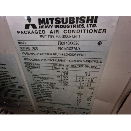 792 - Mitsubishi Air Conditioning; Large Compressor (Model: FDC140KXES6), Together with and 2 (Two) x Indo... 