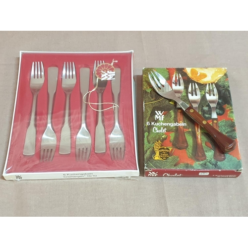 812 - WMF - Vintage (50's - 70's) Cutlery Made in Germany WMF/Johnny - Tapete Classic 70's Cake Forks with... 