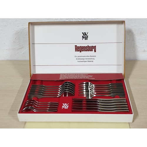 814 - WMF - Vintage (50's - 70's) Cutlery Set - Regensburg Cromargan (Stainless Steel 18/10) 24-piece Cutl... 