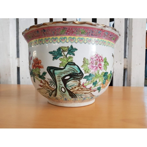 174 - Large Chinese Porcelain Planter Early 20th Century (Ø31.5 x H:22cm)