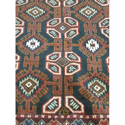 176 - Afghan Woven Wool Kilim Carpet - Classic Oriental Pattern and Colours (162 x 86cm)