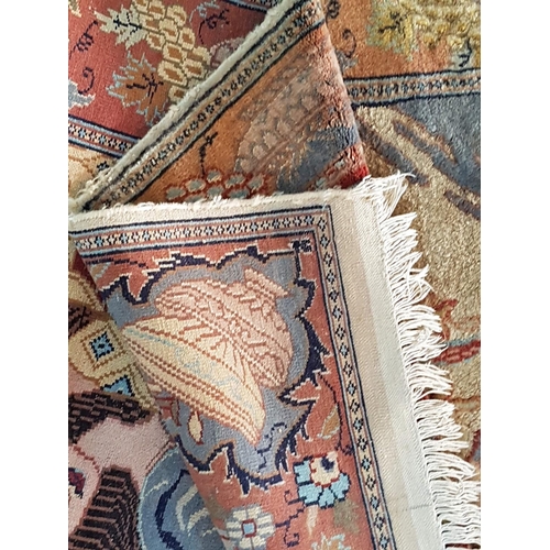 721 - Decorative Carpet with Oriental Scene (Wool / Silk) Perhaps Made in Pakistan (190 x 120cm)