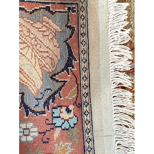 721 - Decorative Carpet with Oriental Scene (Wool / Silk) Perhaps Made in Pakistan (190 x 120cm)