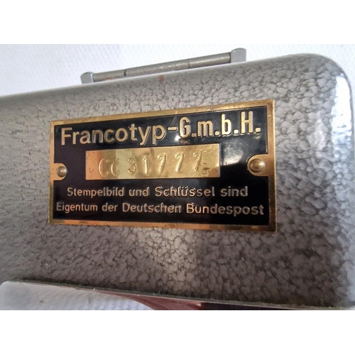 18 - 'Francotyp'; Vintage Heavy Metal German Franking Machine