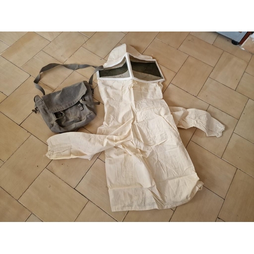 239 - Vintage Beekeeper's Suit / Overalls in Canvas Carry Bag