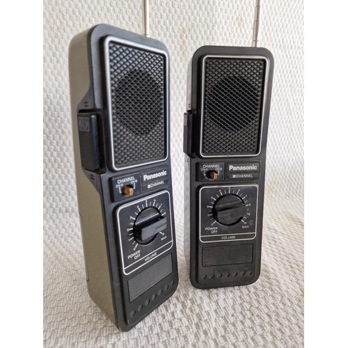 242 - Pair of Vintage Panasonic 2-Channell Walkie-Talkies, (Model: RJ-78), (Dated 1979), Untested, (2)