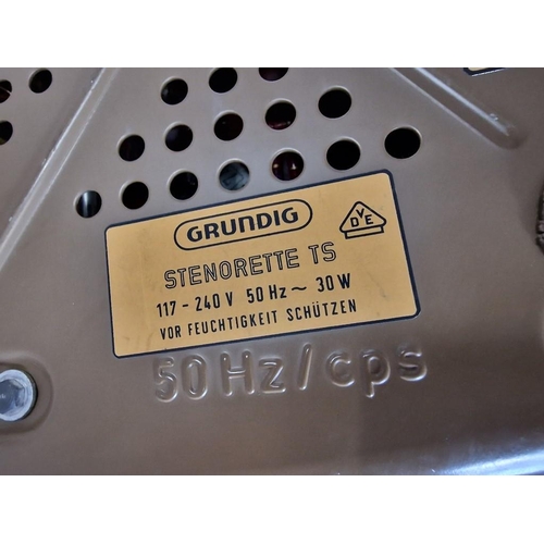 8 - Vintage Grundig Stenorette TS Dictating Machine, *Basic Test Switches on*