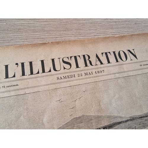 179o - 1897 'L'ILLUSTRATION JOURNAL UNIVERSEL', Volume 109; Antique French Illustrated Magazine