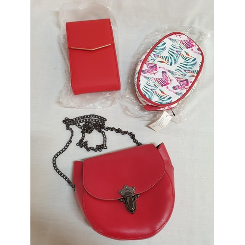 325 - Various Small Ladies Bags in Different Style and Shape, All in Red Colour (Un-Used)