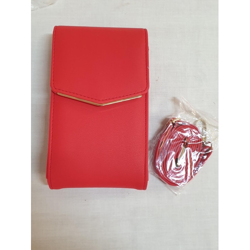 325 - Various Small Ladies Bags in Different Style and Shape, All in Red Colour (Un-Used)