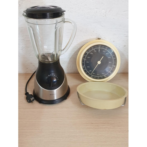 389 - Kitchen Tools;'' Home'' Blender (Glass Jug) and Retro Scale *Basic Test and Working*