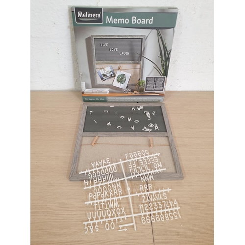 506 - Memo Board (Melinera) Size Approx. 40 x x40cm) Board with Letter and Numbers