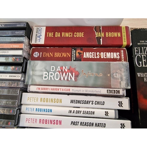 125 - Large Collection of Audio Books inc; Dan Brown, Peter Robinson, Elizabeth, George, John Harvey and O... 