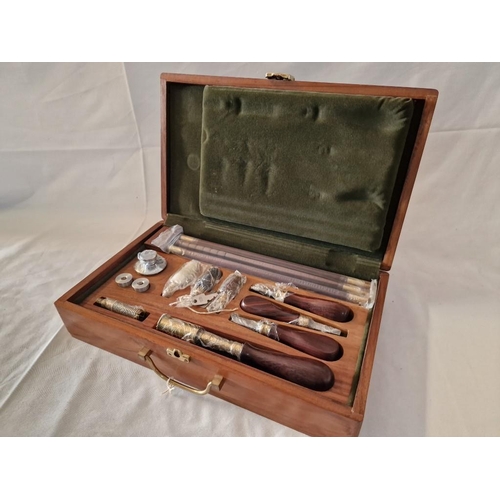 2 - Deluxe Shotgun Cleaning Kit in Solid Wood Case with Hinged Lid and Fitted Interior, (Approx. 37 x 22... 