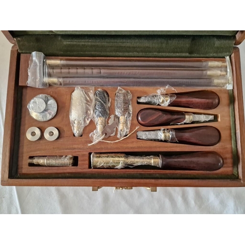 2 - Deluxe Shotgun Cleaning Kit in Solid Wood Case with Hinged Lid and Fitted Interior, (Approx. 37 x 22... 