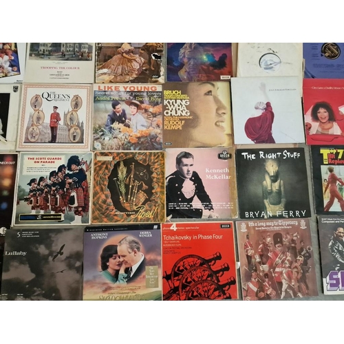 335 - Huge Collection of Retro Vinyl Approx. 80pcs of LP's Mostly Classical Music