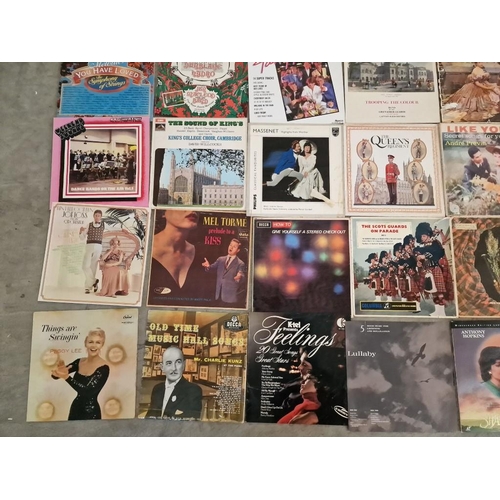 335 - Huge Collection of Retro Vinyl Approx. 80pcs of LP's Mostly Classical Music