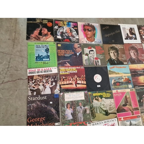 335 - Huge Collection of Retro Vinyl Approx. 80pcs of LP's Mostly Classical Music