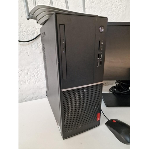 357 - Lenovo V520 Intel Core i3 Desktop PC, * Nb. Untested, No Power Lead so Specifications & Contents Unk... 