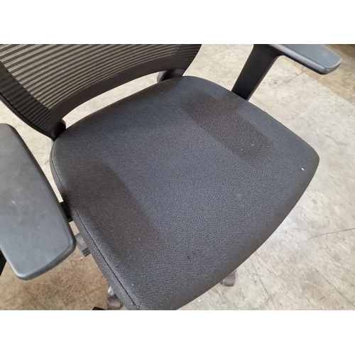 363 - Black Colour Office Typist / Swivel Chair with Mesh Back and Arms