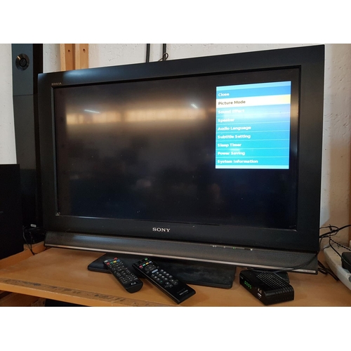 371 - Sony Model KDL-32L4000 LCD Digital Colour TV with R/C and DV3T3 Chanel Receiver *Basic Test and Work... 