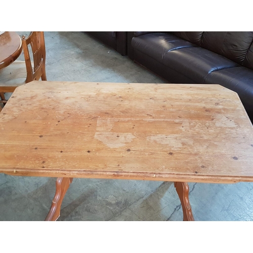 406 - Solid Wood Country Style Kitchen Table (152 x 84 x 76cm)