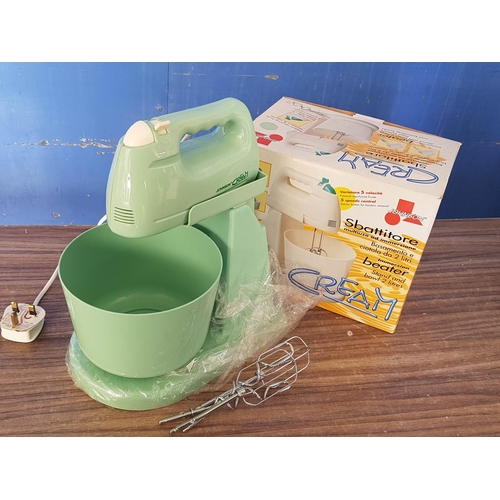 410 - Johnson Cream Hand Mixer with Stand and Bowl (2L), (Un-Tested)