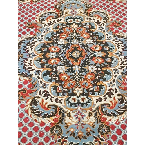 415 - Classic Pattern Carpet in Red / Blue and Black Colours (270 x 180cm)