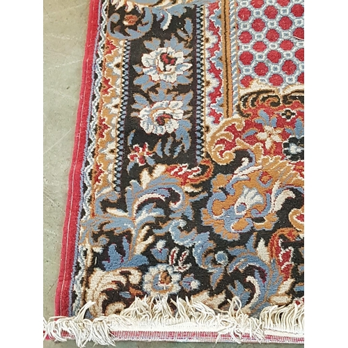 415 - Classic Pattern Carpet in Red / Blue and Black Colours (270 x 180cm)