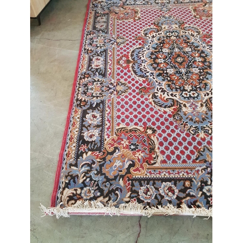 415 - Classic Pattern Carpet in Red / Blue and Black Colours (270 x 180cm)