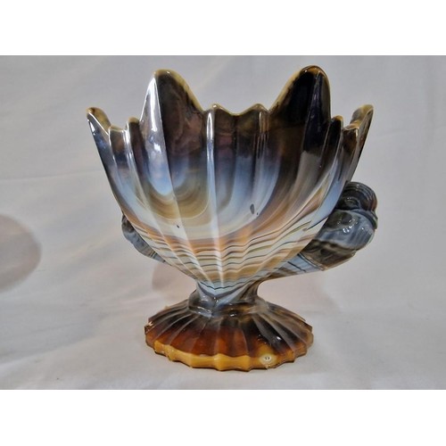 220 - Collection of Retro Pedestal Bowl and Platted (A/F Porcelain and Glass), (3)