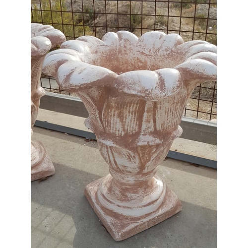 611 - Pair of Plant Pots in Tulip Shape (Approx. H:56cm x Ø48cm each), (2)