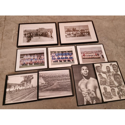 590 - Collection of Pictures / Prints from Early Cyprus Football and 2 x Boxing, (9)