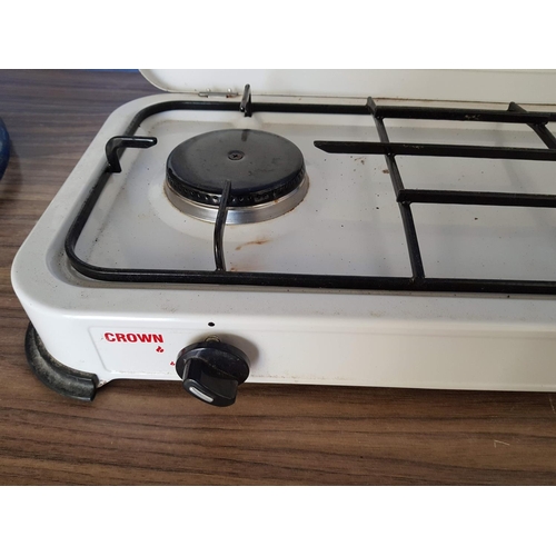164 - Crown - Classic Camp Stoves 2 - Burner Hob (Stove with Lid) Together with Quantity of Low Pressure R... 