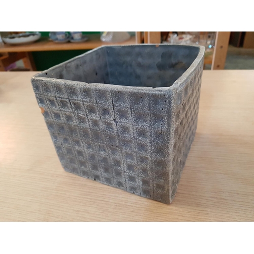 226 - White Bike Metal Planter Holder (Approx. 37 x 25cm) Together with Decorative Square Ceramic Planter ... 