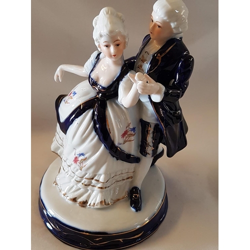 492 - Continental Style Porcelain Figurines 