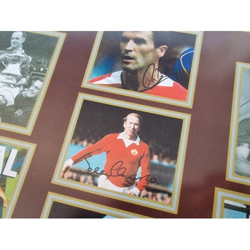 542 - Framed Manchester United Limited Edition Commemorative Print, (Approx. 82 x 56cm)