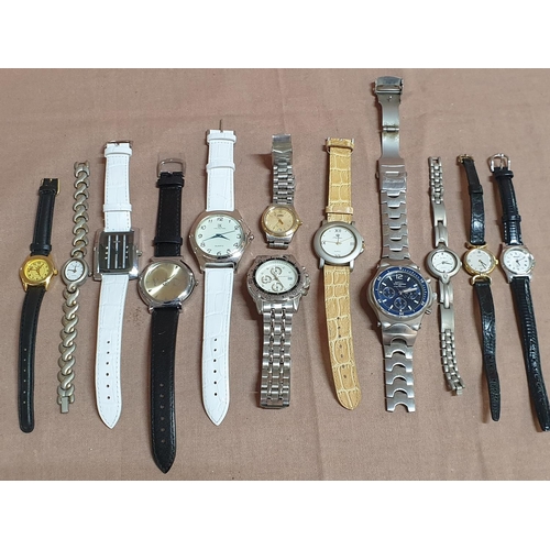 568 - Collection of Vintage and Retro Ladies and Men's Watches (Un-Tested, A/F), (12pcs)