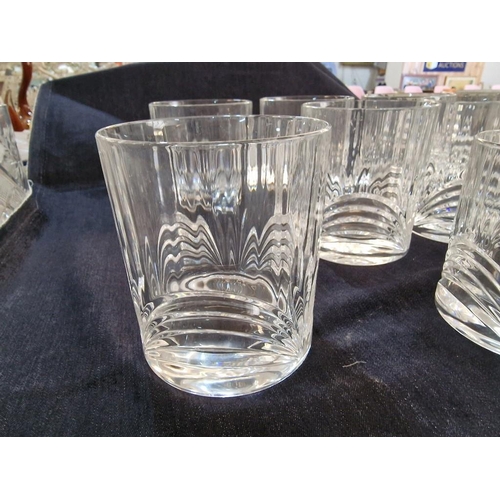 291 - Set of 8 x Heavy Glasses, Together with 3 x Matching Tumblers, (11)