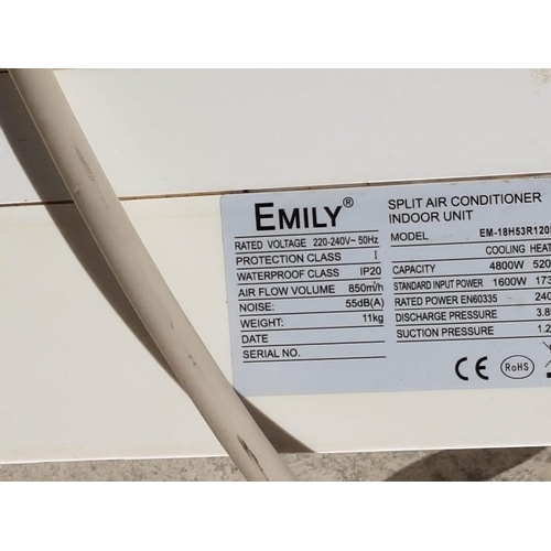 379 - 'Emily' Split Air Conditioner; Model: EM-18H53R120D71, Indoor Unit & Compressor (410A Gas) and R/C, ... 