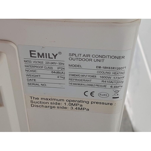 379 - 'Emily' Split Air Conditioner; Model: EM-18H53R120D71, Indoor Unit & Compressor (410A Gas) and R/C, ... 