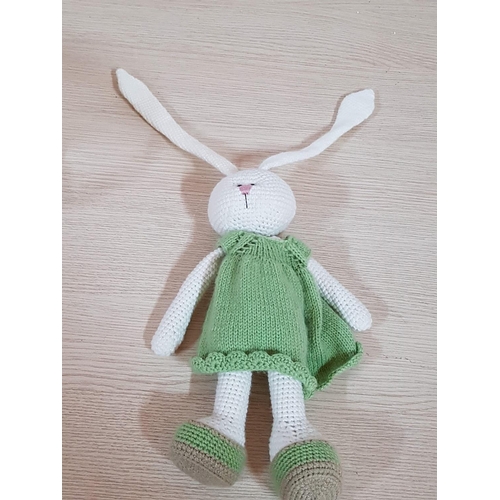 63 - Personalized Crochet Bunny Doll, Hand Crafted by Local Folk Artist 