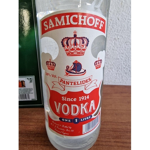 723 - Vintage 'Samichoff' Vodka, 1Ltr, 38%, Produced & Bottled by Pantelides Bros Ltd, Limassol, Cyprus, T... 