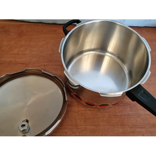 202 - KELOmat Pressure Cooker (German), Together with German Stainless Steel Saucepan Set with Lids and St... 