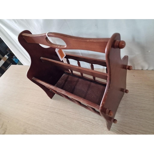 377 - Retro Style Wooden Magazine Rack