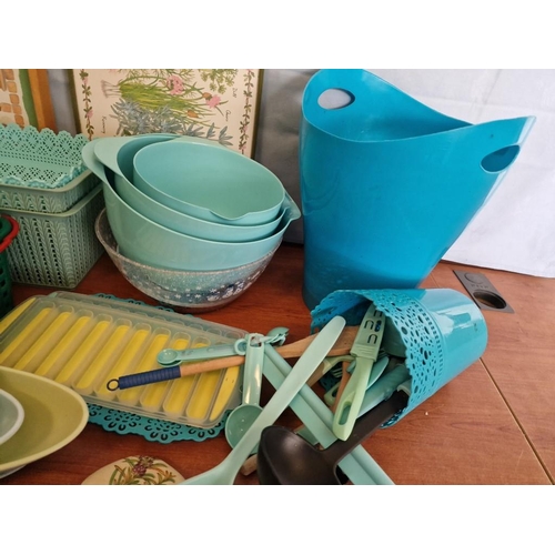 403 - Large Box of Assorted Kitchen Items; Accessories, Decor