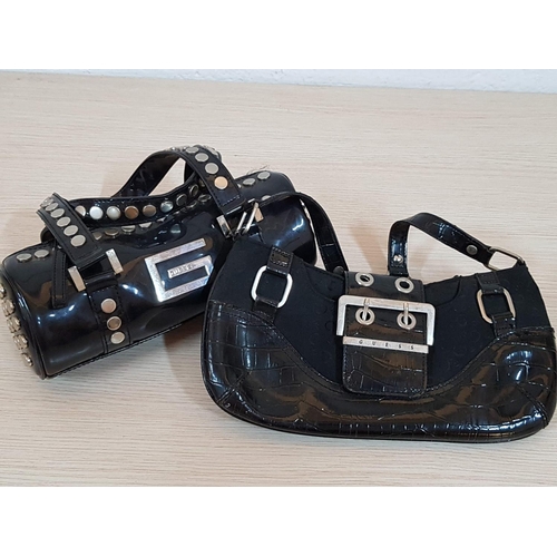 384 - 2 x Stylish Black Ladies Handbags