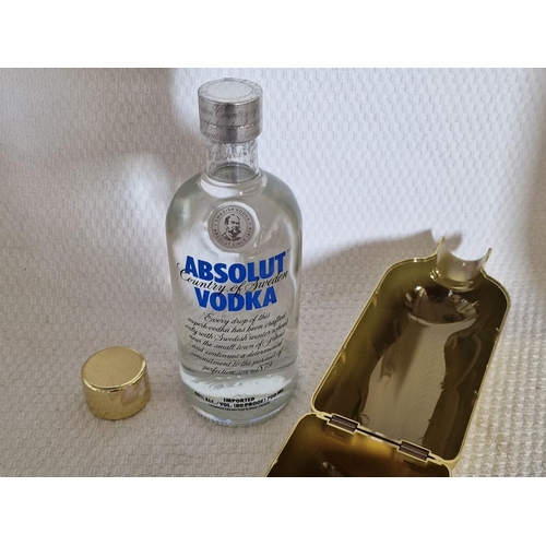 756 - Absolut Bling-Bling Vodka in Limited Edition Gold Colour Outer Plastic Bottle, 700ml, 40%,