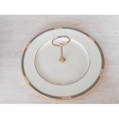 763 - Lenox Cake / Sandwich Posh Tray, Porcelain Presidental Collection 